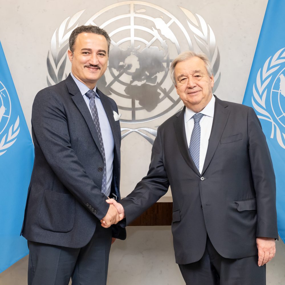 With the UN Secretary General, António Guterres